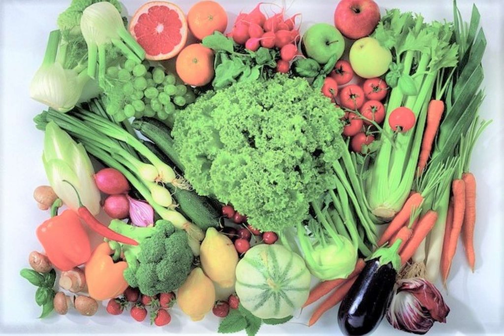 Obst und Gemüse, gut für den Darm